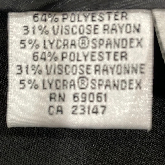 Talbots Stretch Classic Straight Black Skirt 6 - Picture 8 of 10